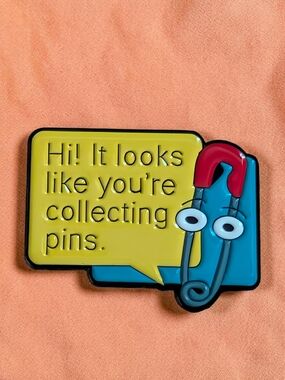 Clippy "Collecting Pins" Enamel Pin